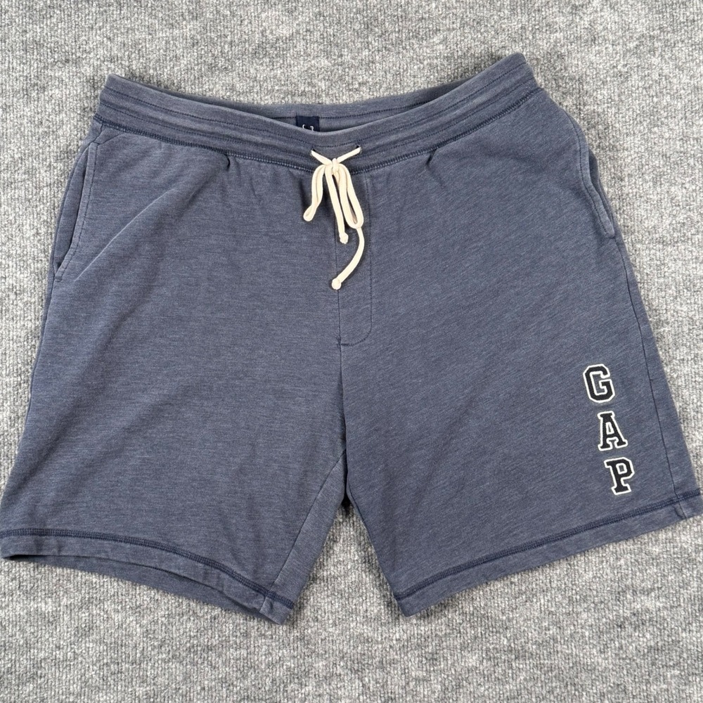 Gap Mens Size XL Sweat Shorts Elastic Waist Drawstring Logo Lounge Gym Summer
